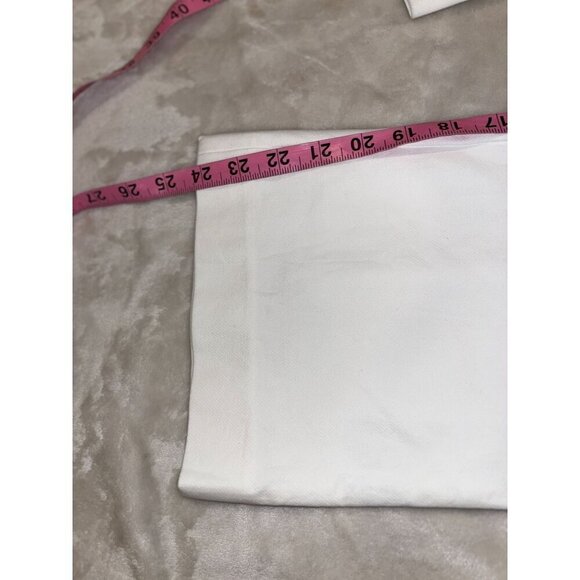 Kate Spade High Waist Straight Leg Womens White Cotton Pants Size 0 - Picture 9 of 10